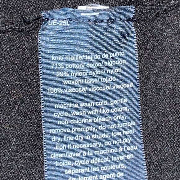 Tommy Hilfiger Women's Sweater Layered Tunic Black Knit Preppy Classic Medium - Picture 7 of 7